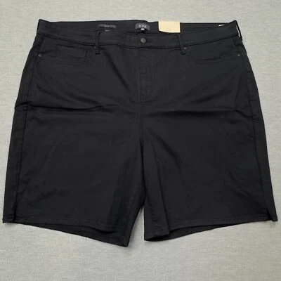 NYDJ Womens Black Ella Shorts With Sideseam Slits Lift X Tuck Technology 28W NWT - Image 1 of 4