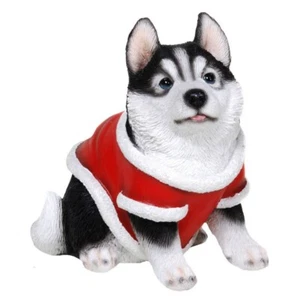 Weihnachts Husky sitzend - Picture 1 of 1