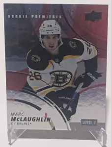 Marc McLaughlin 2022-23 UD Trilogy ROSSO livello 1 ROOKIE PREMIERES 080/149 Bruins - Foto 1 di 2