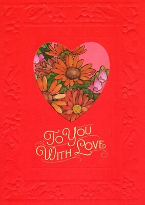 Tarjeta de felicitación Feliz Día de San Valentín Amante Loving You Corazón Rojo Corazones y Flores Foto 1 de 4