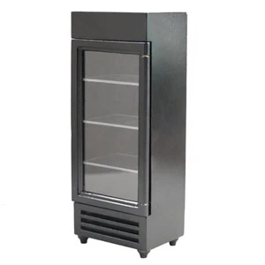 Mini Dollhouse Miniature Refrigerator Model 1 12 Scale Wooden Fridge Black *.* - Picture 1 of 9