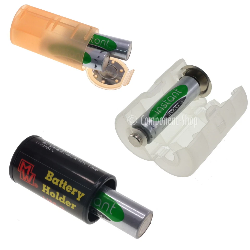 C & D size battery NiCd/NiMH AA - to C or D converter / adapter