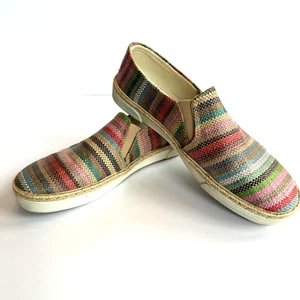 Jack Rogers Tucker Slip On Sneakers Women's Loafers Shoes Stripe Jute - Picture 1 of 7