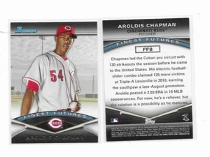 2011 Bowman Finest Futures Cincinnati Reds Baseballkarte #FF8 Aroldis Chapman - Bild 1 von 1