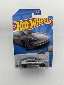 Hot Wheels Zamac 2023 Porsche Taycan Turbo S Silver Car 1/64 Kids Toy NEW - Picture 1 of 6