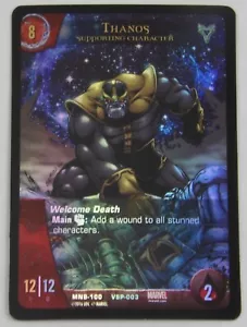 2016 Marvel VS. System Thanos Foil Promo Card - VSP-003 MNB-100 Upper Deck - Picture 1 of 2