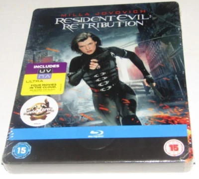 Resident Evil Retribution HMV First Print Blu Ray Steelbook New Sealed - Image 1 of 2