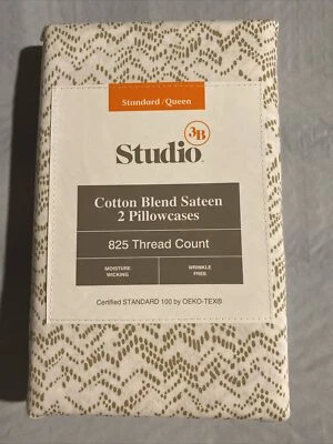 Studio 3B Cotton Blend Sateen 825 TC Pillowcase Set Of 2 (Gold)  - Image 1 of 3