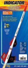 Indicator Estes flying model rocket kit #7244