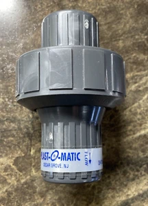 PLAST-O-MATIC 3/4 PVC MOLDED CHECK VALVE - MODEL CKM075V-PV - NEW (NO BOX) - Picture 1 of 5