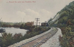 RR Frankfort Beulah MI EASTBOUND TRAIN on the AARR ENGINE CALLED THE PING PONG! - Picture 1 of 4