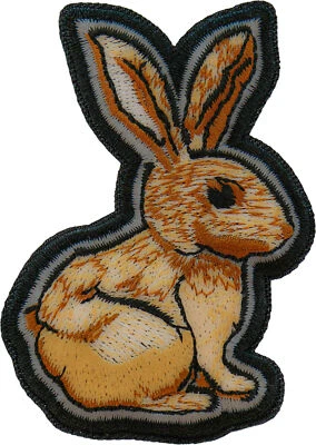 Rabbit Iron on Patch - 2.125x3 inch - P7284 - Image 1 of 4