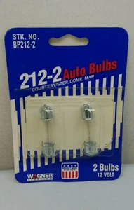 212-2 Wagner Auto Bulbs Courtsey/Step Dome Map 12 Volt 2 Bulbs Made In The Usa - Picture 1 of 3