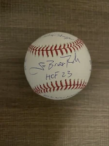 Scott Rolen Signed Full Name Stat Ball w 10 Inscriptions Cardinals Phillies BAS - Picture 1 of 6