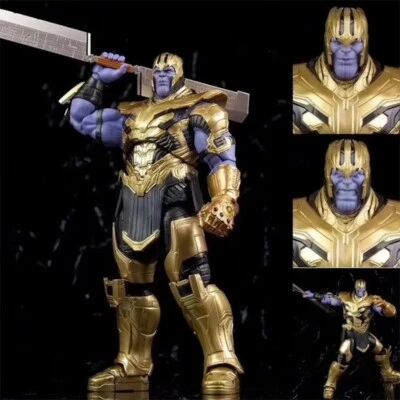 Action Figure Avengers Thanos Endwar New Statua Collezione 18cm Villain - Immagine 1 di 4