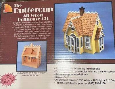 Corona Concepts "The Buttercup" Kit para casa de muñecas de madera #9306 1995 NUEVO - Imagen 1 de 4