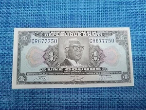 ๐ญ๐น Haiti 1 gourde 1971 P-200a.3 P-200a XF/AU BANKNOTE 041725-10 - Picture 1 of 2