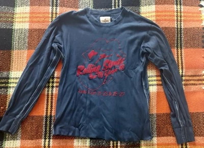 Trunk LTD Limited Edition Rolling Stones Small Long Sleeve Shirt, Navy Blue - Image 1 of 4