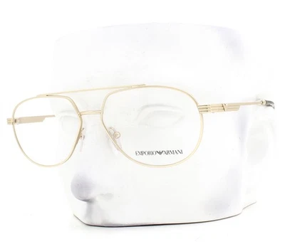 Gafas de aviador Emporio Armani EA 1165 3002 oro pálido 54 mm sin estuche Foto 1 de 4