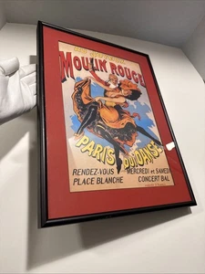 Vintage Au Joyeux Moulin Rouge Pars Qui Danse Nachdruck Poster 12 x 8 gerahmt - Bild 1 von 8