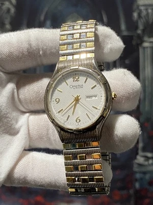 RELOJ CARAVELLE BY BULOVA CUARZO DOS TONOS Oro Y Plata Cara Blanca Foto 1 de 4