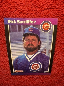 Vintage 1989 Rick Sutcliffe Chicago Cubs Donruss MLB Baseball Trading Card 223 - Picture 1 of 12