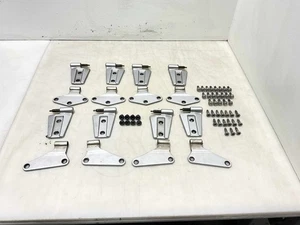 Jeep JK Wrangler 4 Door Inner and Outer Hinges Bright Silver PS2 2007-17 039925 - Picture 1 of 11