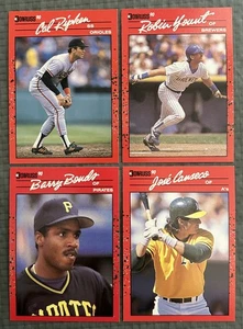 Cal Ripken, Robin Yount, Barry Bonds, Jose Canseco, 4 Cards Donruss 1990 - Picture 1 of 6