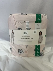 Flora nikrooz 2-piece pajama set XL Super Soft Pink Floral NEW - Picture 1 of 7