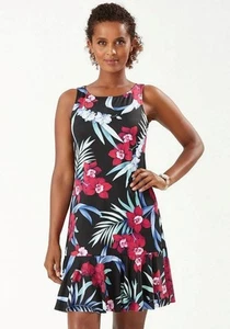 Tommy Bahama Midnight Orchid Spa Dress Women's Size L - Picture 1 of 5