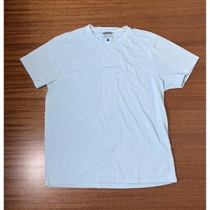 Porter & Ash Men's Performance Tee T-Shirt Light Blue Size L Preppy Academic - Picture 1 of 11