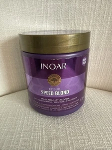 Inoar Absolut Speed Blond Mask, Anti-Yellow Hair Mask Treatment 17.6oz Large Sz - Picture 1 of 6