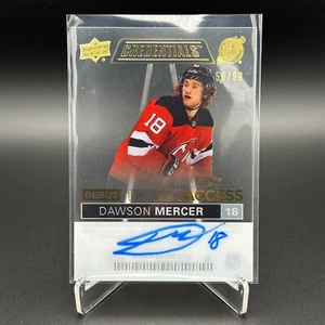 2021-22 UD Credentials DAWSON MERCER #DTA-DM /99 Debut Ticket Access AUTO RC - Picture 1 of 5