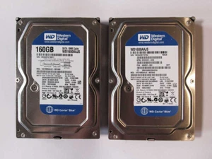 2 discos duros Western Digital 160 Gb SATA de 8 MB de caché modelo WD1600AAJ con estuche - Imagen 1 de 3