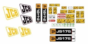 Jcb Js 175W Decals (Aufkleber) Aufkleber Komplett-Set - Bild 1 von 1