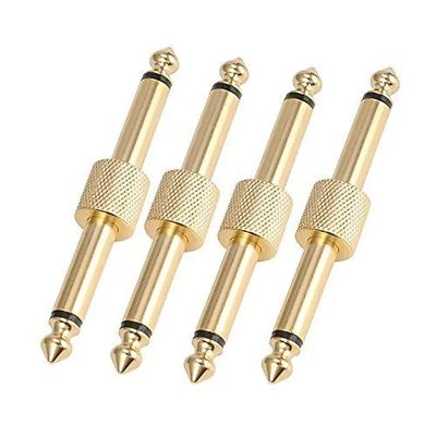 Confezione 4 Accoppiatori Pedali Donner 1/4 Pollice Per Connettore Pedale Effetto Chitarra