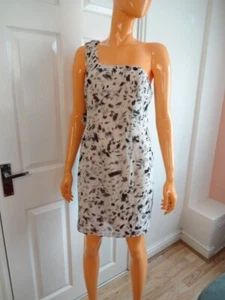 Coleen x Cream Printed One-Shoulder Short Dress Size UK10 EU38 NWT - Picture 1 of 13