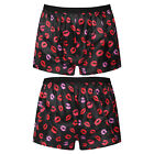 Uk Men Silk Satin Boxers Shorts Underwear Nightwear Lounge Pyjamas Beach Panties