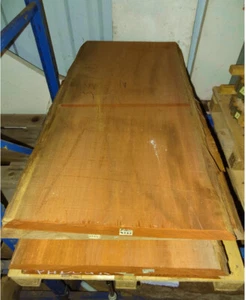 Padouk,Bohle,massiv,Tischplatte,Waschtisch,Drechselholz,ca.118x56x6cm,4345 - Bild 1 von 2