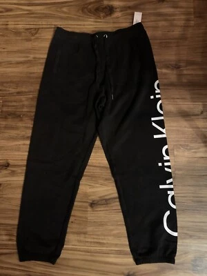 Calvin Klein Performance Black White active sweat pant  jogger  Large  NWT - Image 1 of 2