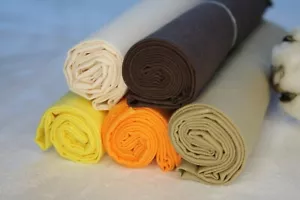 5 Stück Baumwollstoff Patchwork Stoffe DIY 50x70 cm "Traum" UNI Stoffpaket Nähen - Bild 1 von 12