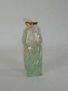Tulip 5" Pillar Candle Hand Painted New - Picture 1 of 5