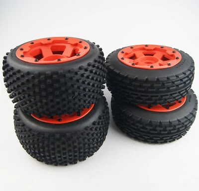 Baja 5B Front Rear Dirt Tire Wheel Kit fits HPI Rovan KM Buggy SS - Image 1 of 3