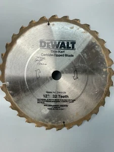 DeWALT dünne Schnittfuge hartmetallbestückte Klinge 12" 32 Zähne DW3123 Kreissäge GEBRAUCHT - Bild 1 von 4