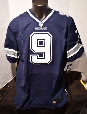 Tony Romo Dallas Cowboys Sewn Nike NFL Elite Navy Blue Jersey N W T $295 Sz 52 Cover