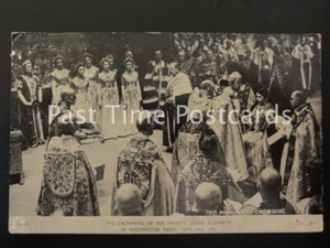 c1953 Tucks - The Crowning of Her Majesty Queen Elizabeth THE MOMENT OF CROWNING - Picture 1 of 1