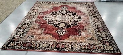 Alfombra mancha trasera roja/multi 8' x 10', precio reducido 1172742055 VTH219A-8 Foto 1 de 4