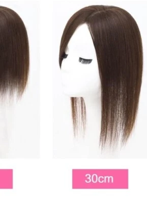 Peluca mono base de seda 100 % Remy para cabello humano CLERANCE topper.  Foto 1 de 4