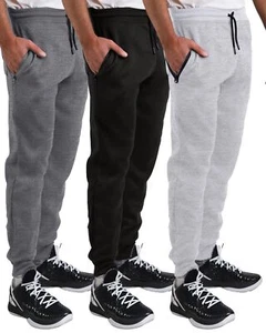 Sweatpants for Men 3 Pack Joggers - Men's Athletic Sweatpants with Pockets & ... - Picture 1 of 7