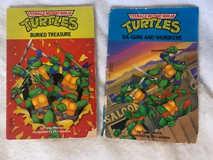 Vintage 90's Teenage Mutant Ninja Turtles Books by Dave Morris - Bild 1 von 3